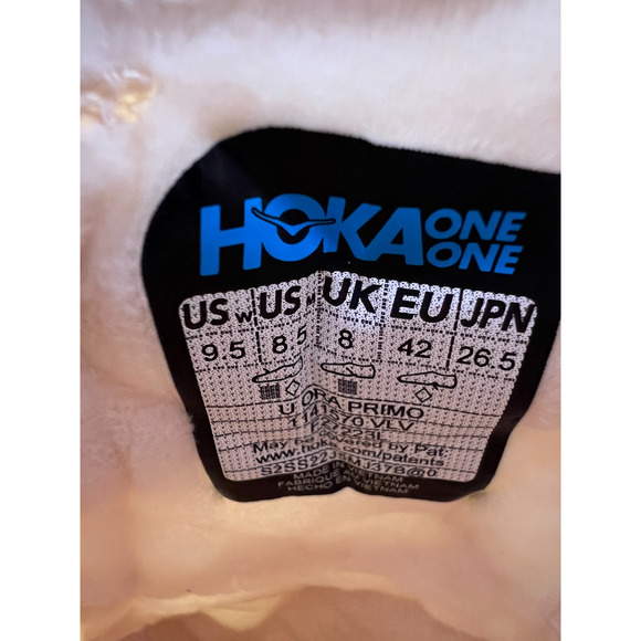 Hoka One Ora Primo Vanilla Slip On Sneakers 1141570-VLV Men Size 8.5/Women 9.5 - Picture 12 of 16